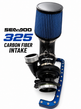 Load image into Gallery viewer, Seadoo 325 Carbon Fiber cold air intake and intake manifold Girdle combo

